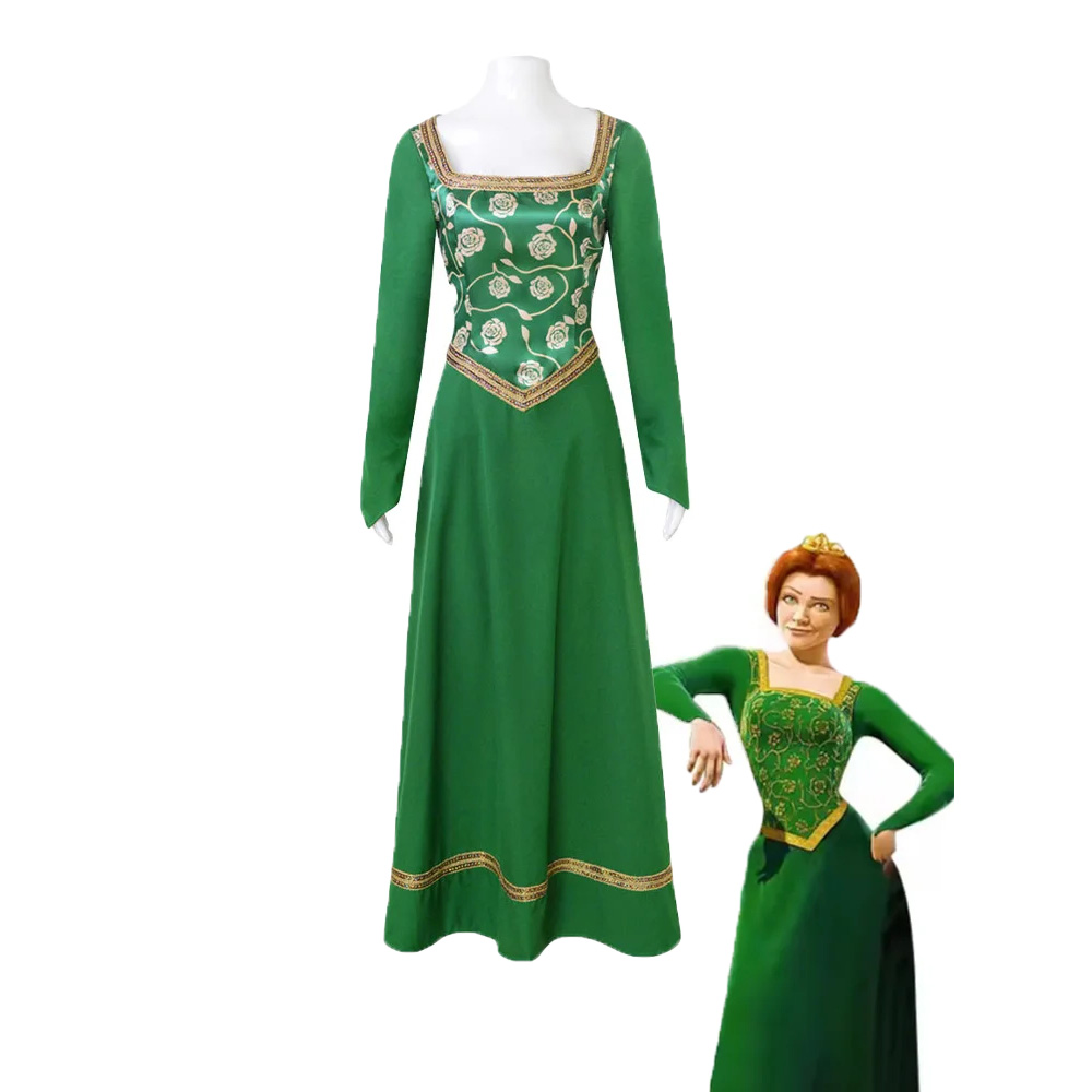 Women'S Green Formal Wear - Movie Monster Princess Fiona Cosplay Female