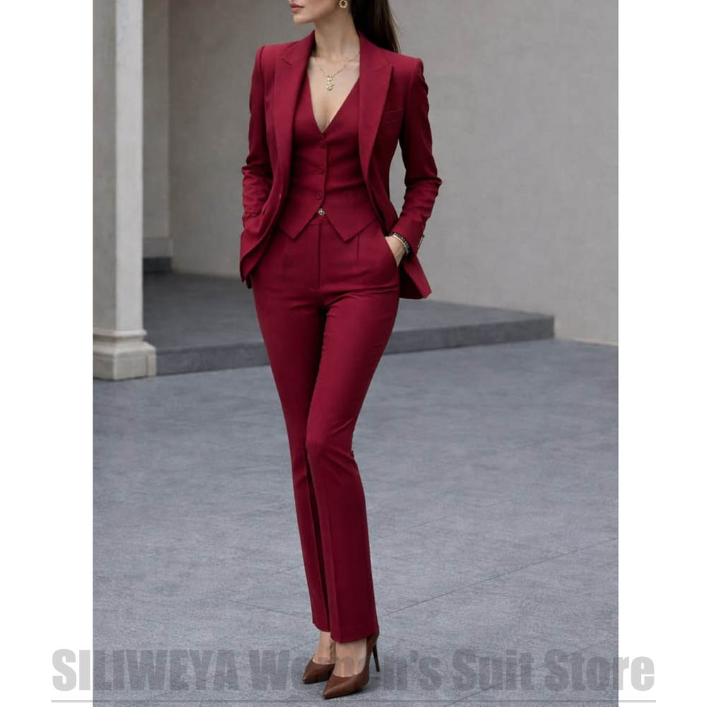 Women Formal Wear For Party - Women 3 Piece Suit Set Blazer