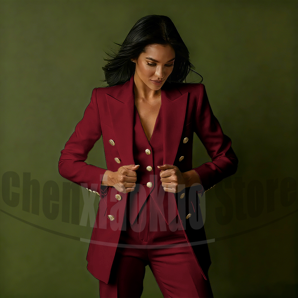 Women's Double Breasted Three  - огляд і ціна Women Formal Wear For Party
