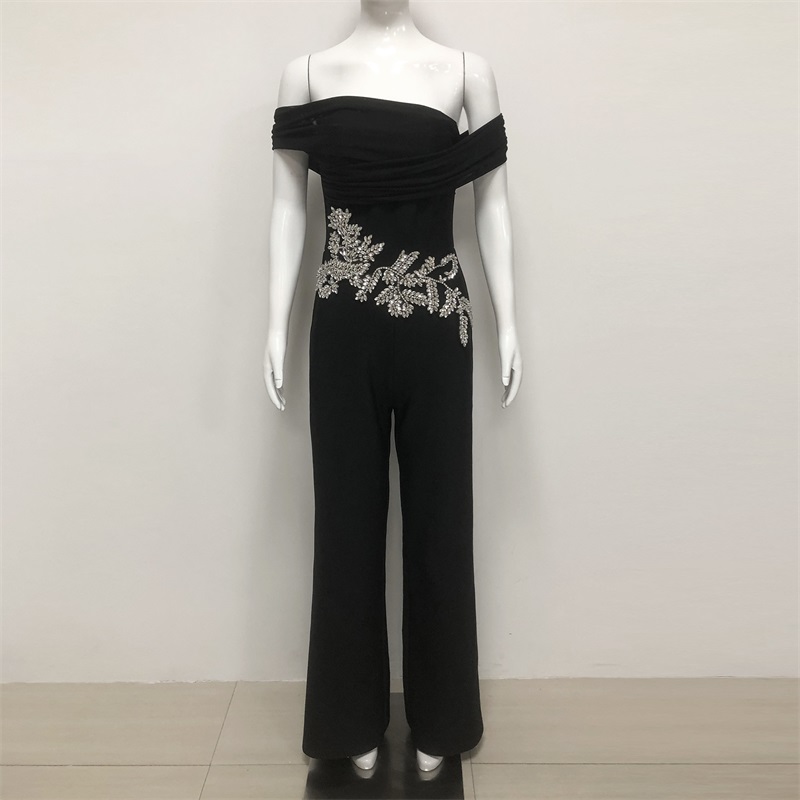 Black Crystals Women Jumpsuit  - огляд і ціна Women'S Formal Jumpsuit Evening Wear