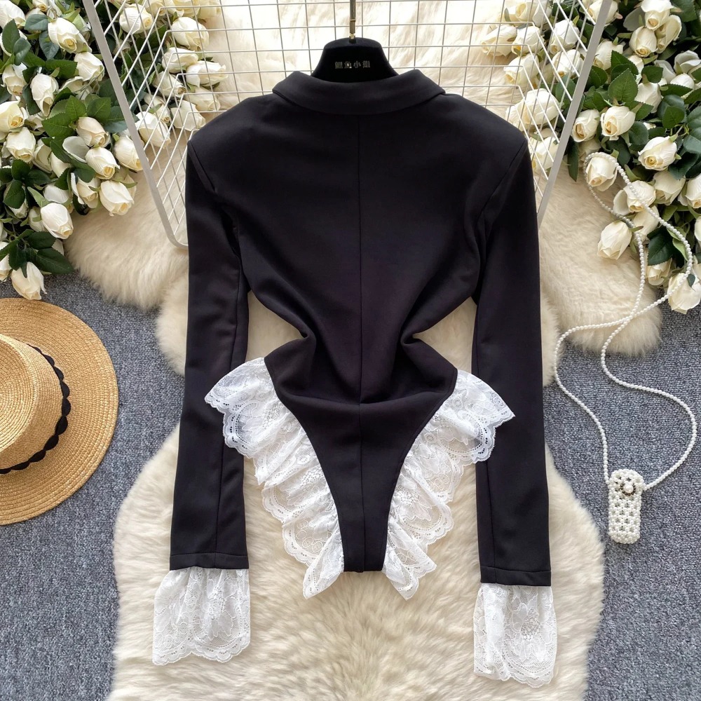 Hotsweet Turn-down Collar Eleg - огляд і ціна Women'S Formal Wear Jumpsuit
