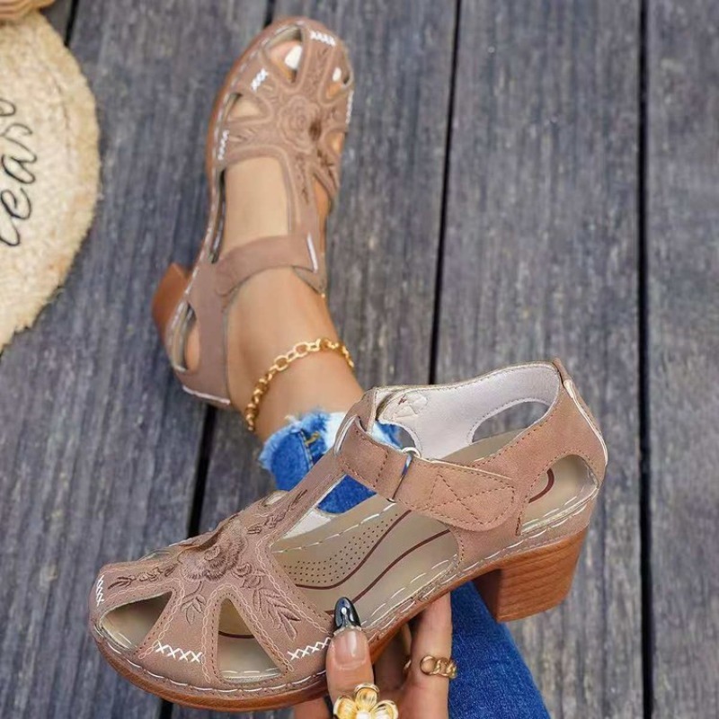 Women's Sandals Mid Block Heel - огляд і ціна Formal Women Daily Wear Sandals