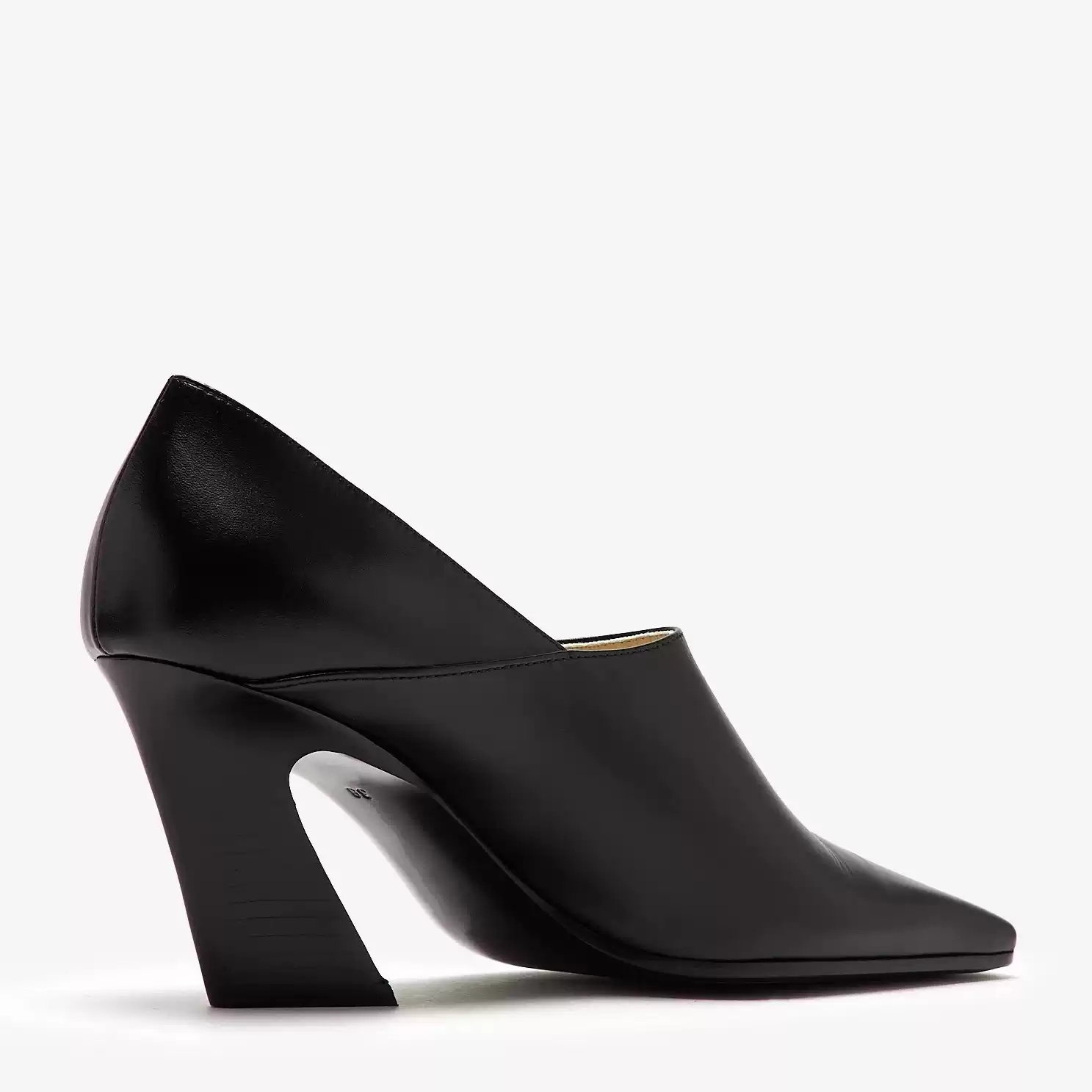 Women's Black Leather Square T - огляд і ціна Women Formal Office Wear Shoes