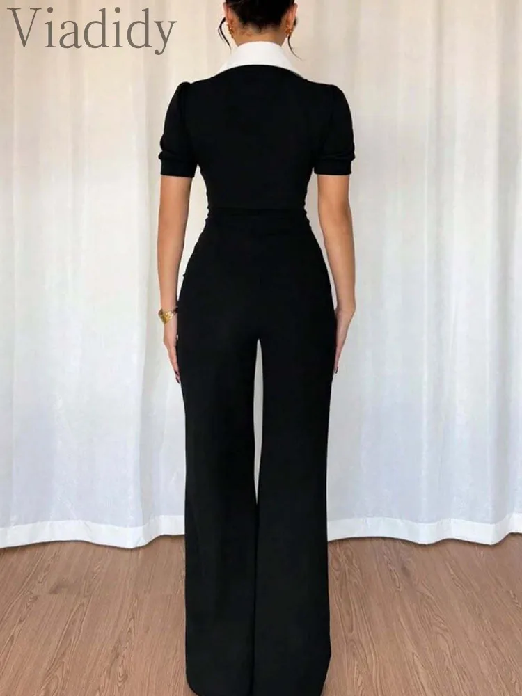 Women's Elegant Color Block La - огляд і ціна Women'S Formal Jumpsuit Evening Wear