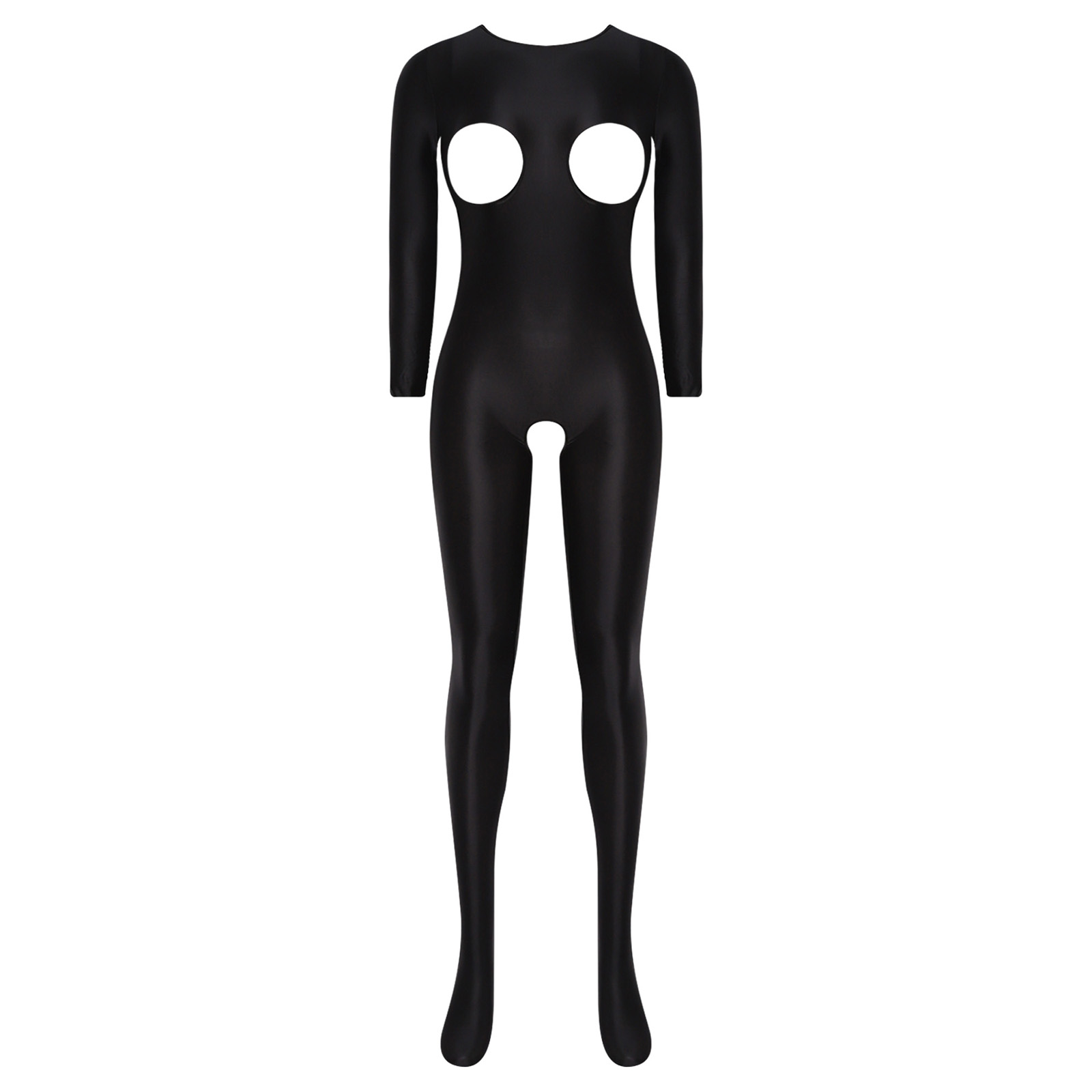Women Glossy Stretchy Open Cro - огляд і ціна Women'S Formal Wear Jumpsuit