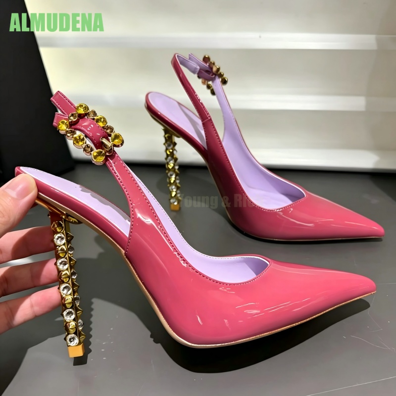 Light Green Patent Leather Sli - огляд і ціна Slingback Heel Formal