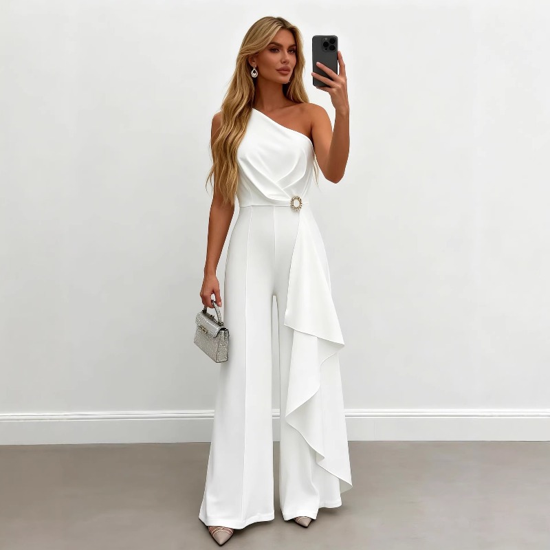 Elegant Women's White One Shou - огляд і ціна Women'S Formal Jumpsuit Evening Wear