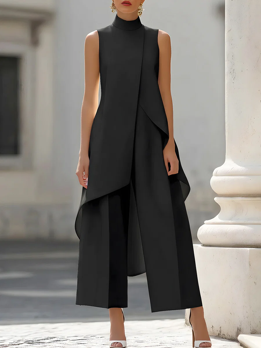 Sleeveless High Neck Asymmetri - огляд і ціна Women'S Formal Wear Jumpsuit
