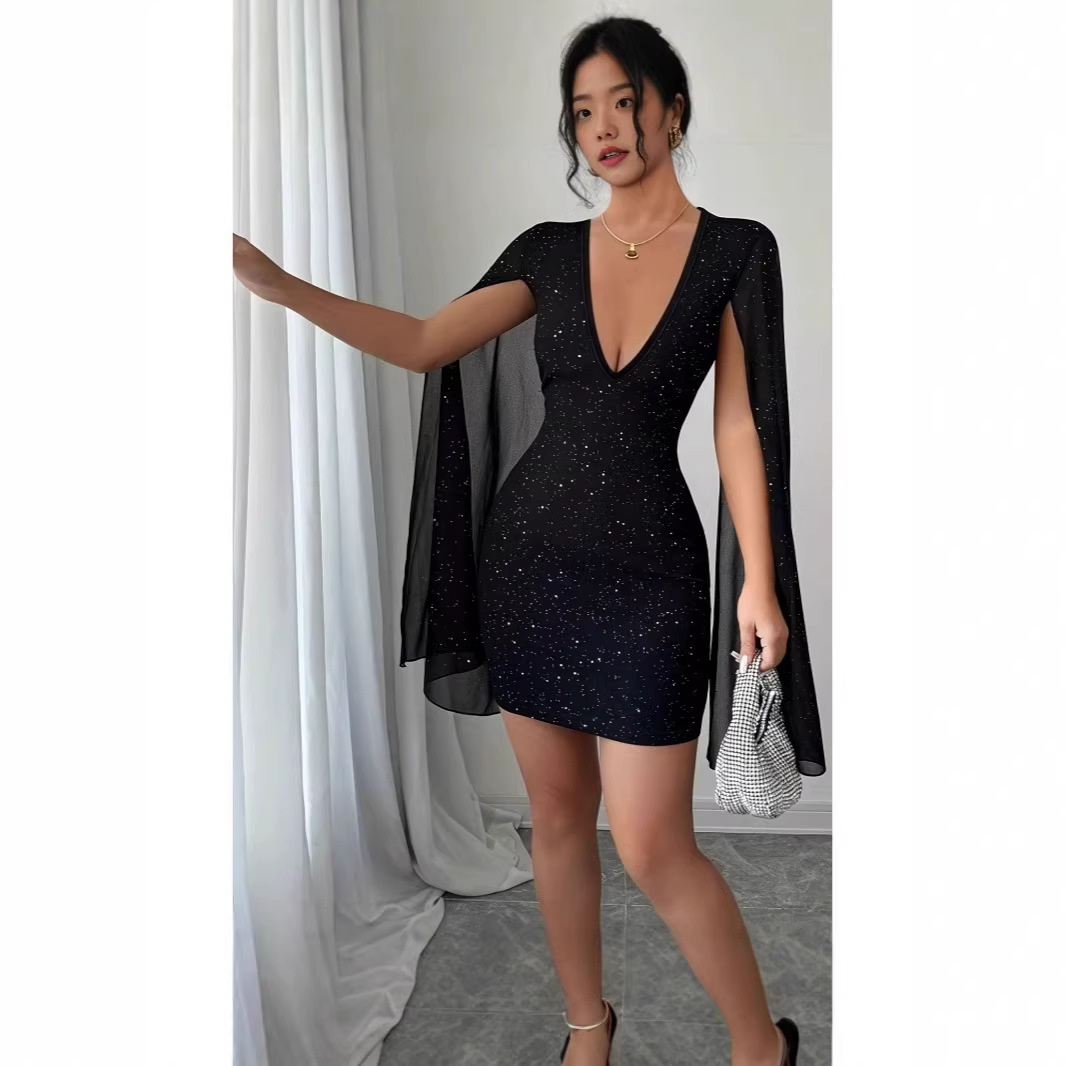 V Neck Bodycon Midi Dress Eleg - огляд і ціна Women Formal Wear For Party