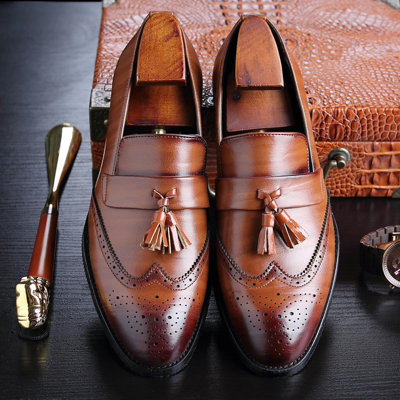 Classic Men's Leather Tassel L - огляд і ціна Women Formal Office Wear Shoes