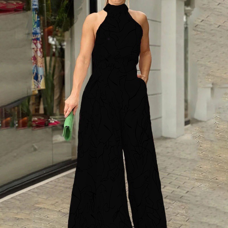 Women's Halter Jumpsuit Wide L - огляд і ціна Women'S Formal Jumpsuit Evening Wear