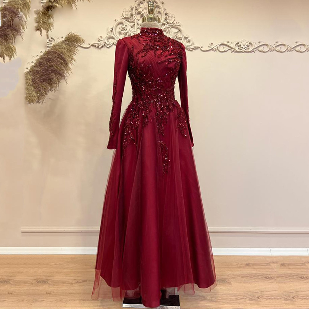Beads Ankle Length A Line Prom - огляд і ціна Women Formal Wear For Party