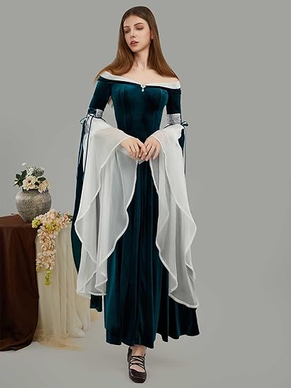 DAIZBELLA Women's Medieval Ren - огляд і ціна Women'S Green Formal Wear