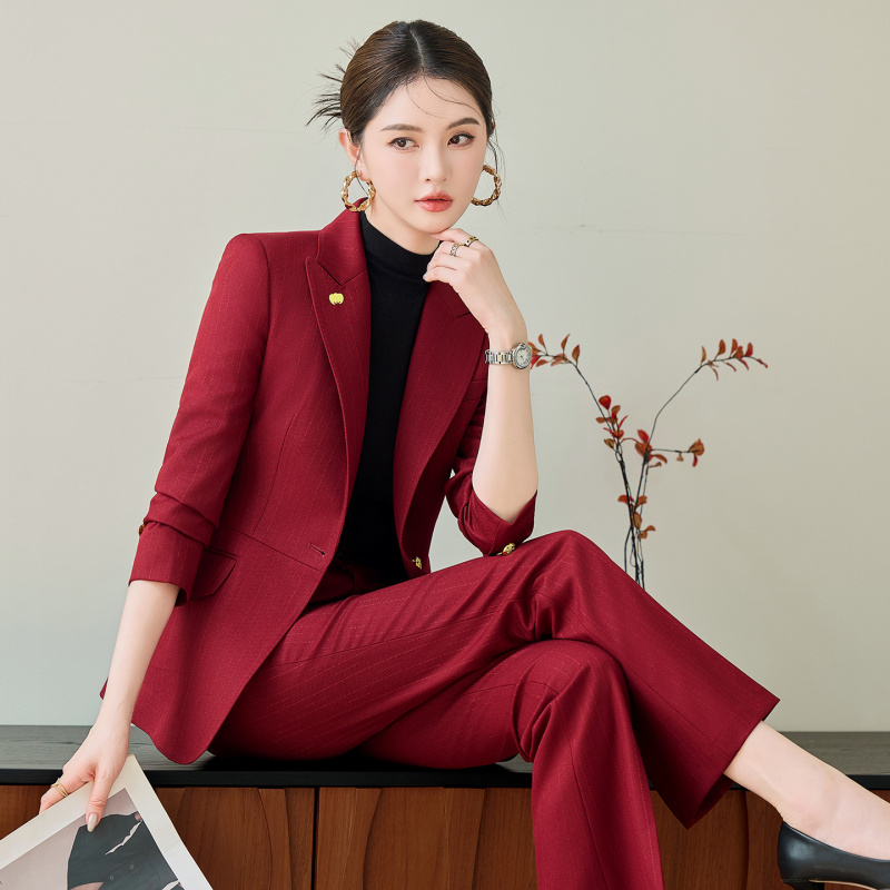 Red Suit Set for Women, Autumn - огляд і ціна Women Formal Wear Winter