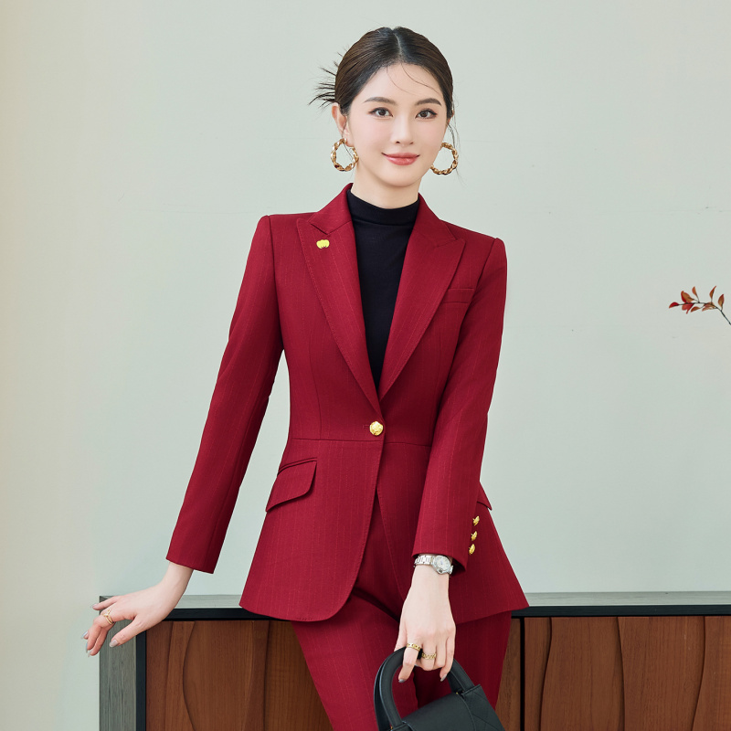 Red Suit Set for Women, Autumn - огляд і ціна Women Formal Wear Winter