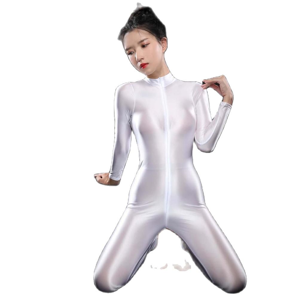 Sexy Shiny Long Sleeve Zipper  - огляд і ціна Women'S Formal Wear Jumpsuit