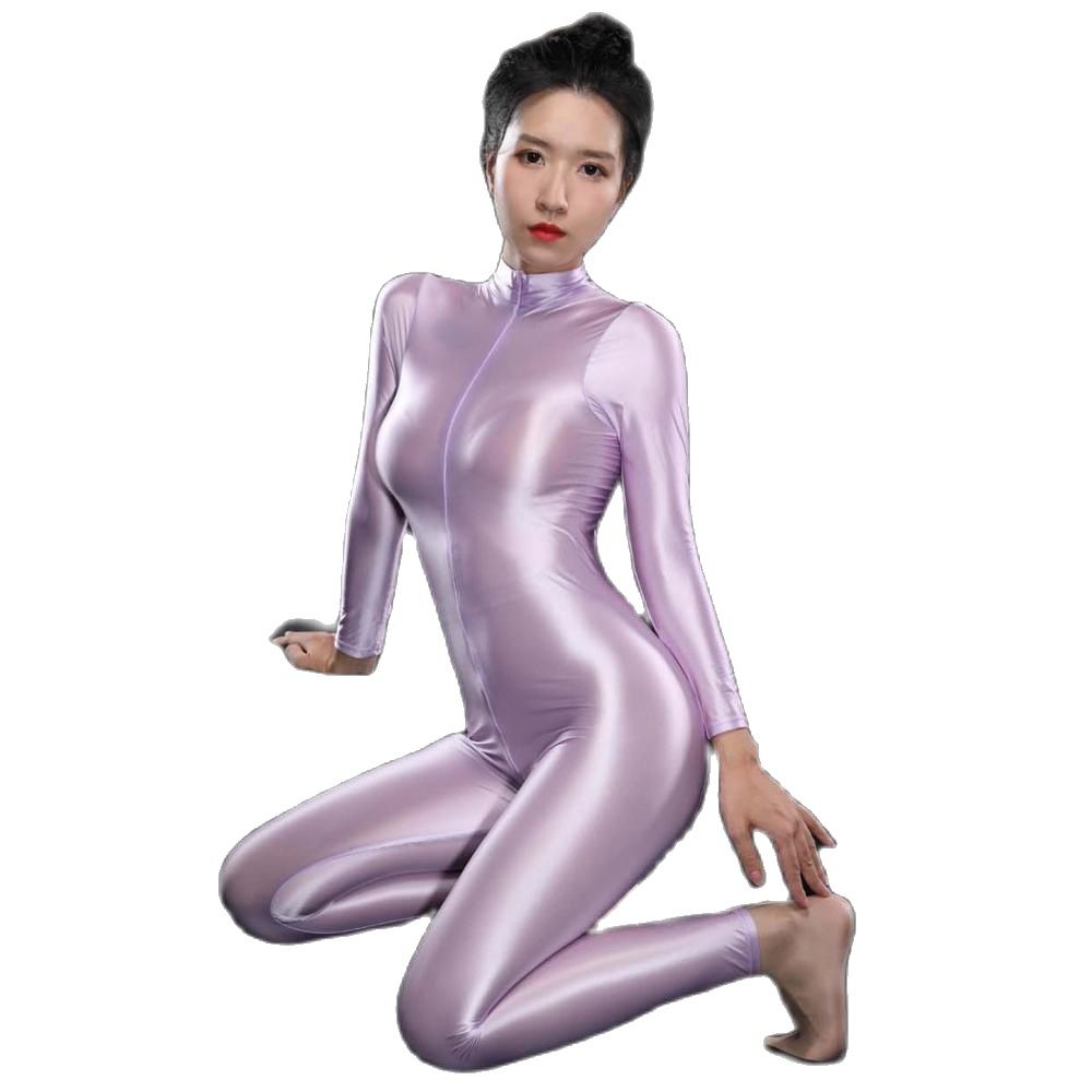 Sexy Shiny Long Sleeve Zipper  - огляд і ціна Women'S Formal Wear Jumpsuit