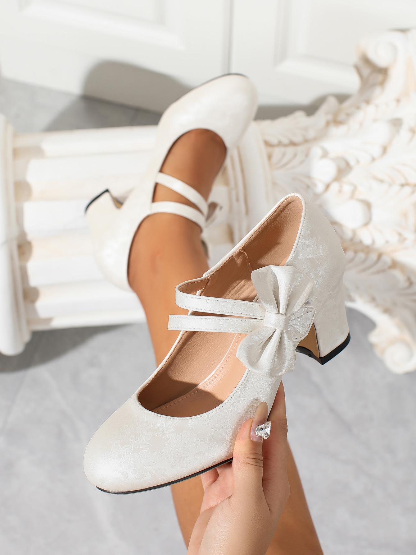 Large size women's shoes bow M - огляд і ціна Women Formal Office Wear Shoes