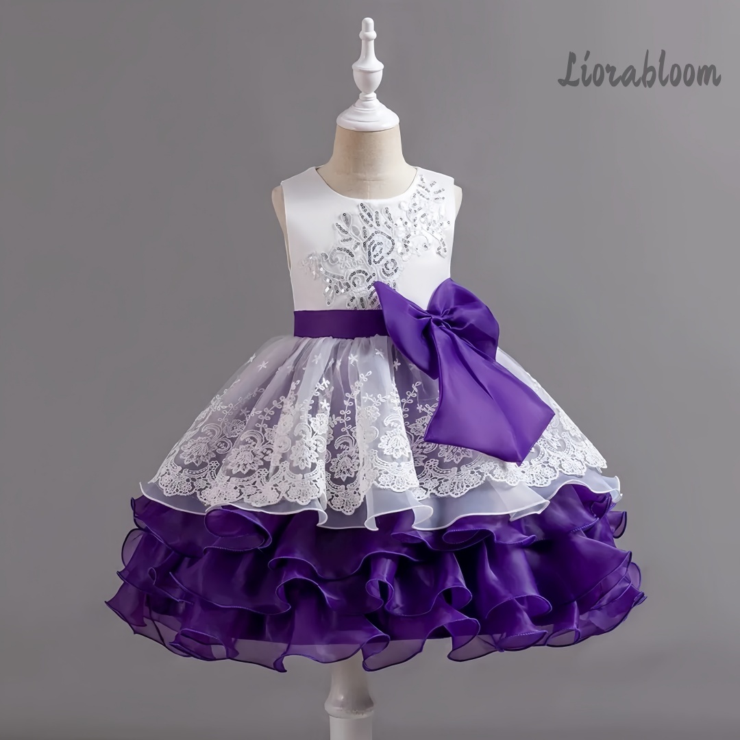 Girls' Dress With Large Bow Sl - огляд і ціна Women Formal Wear For Party