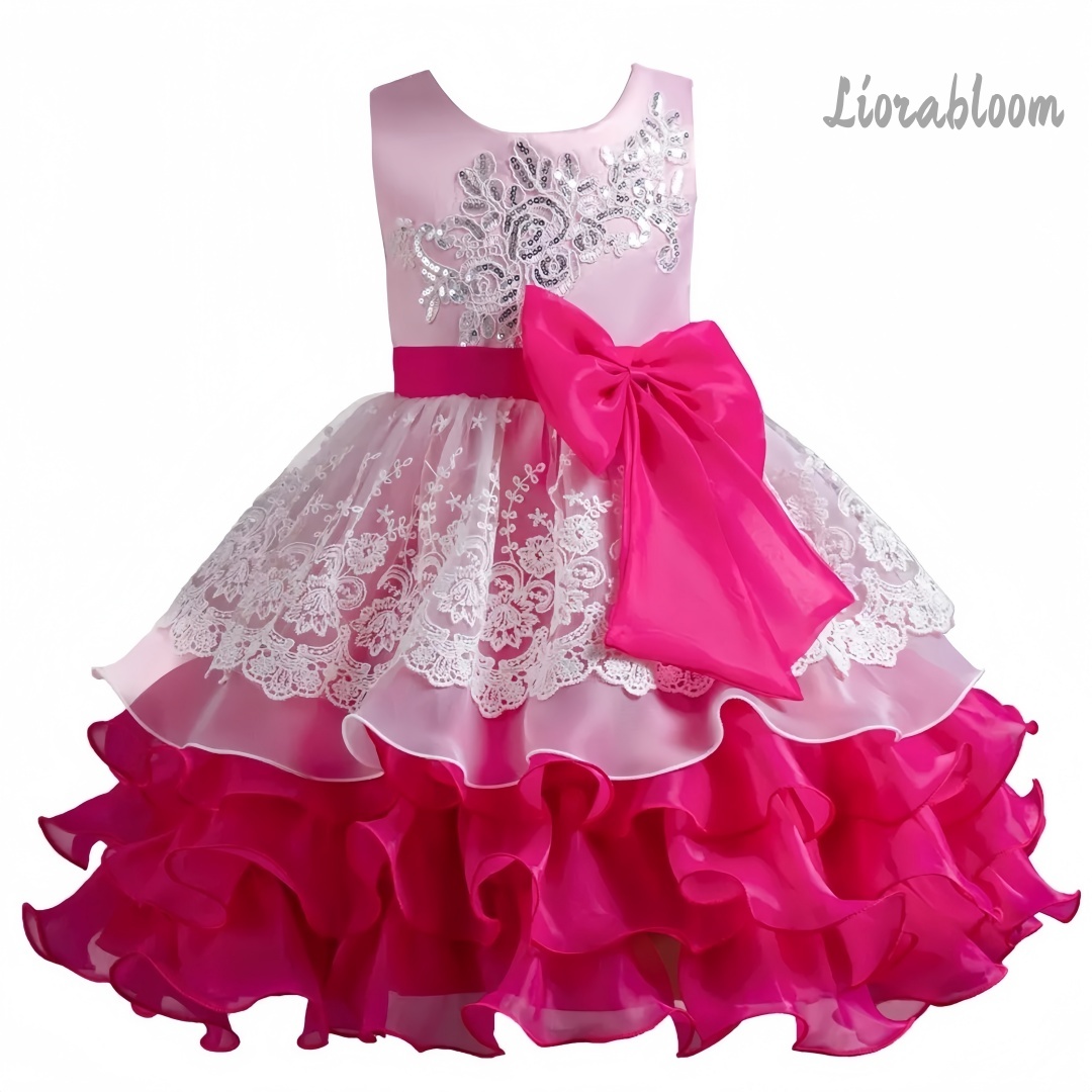 Girls' Dress With Large Bow Sl - огляд і ціна Women Formal Wear For Party