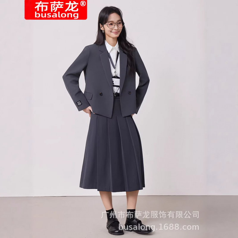 Gray women's suit set for spri - огляд і ціна Women'S Formal Wear Petite