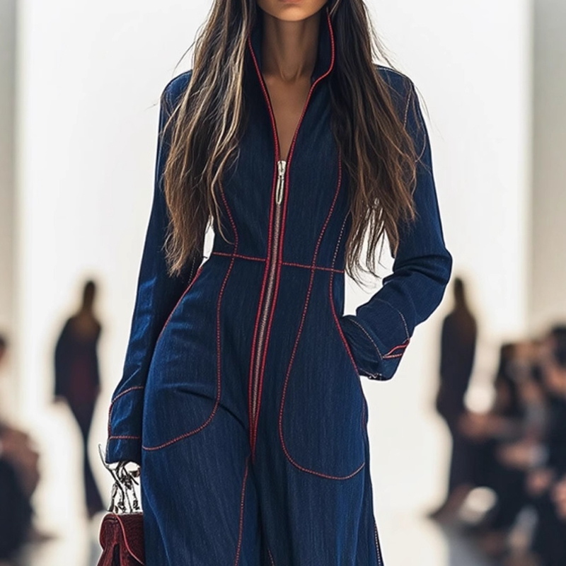 Women Retro Patchwork Elegant  - огляд і ціна Women'S Formal Wear Jumpsuit