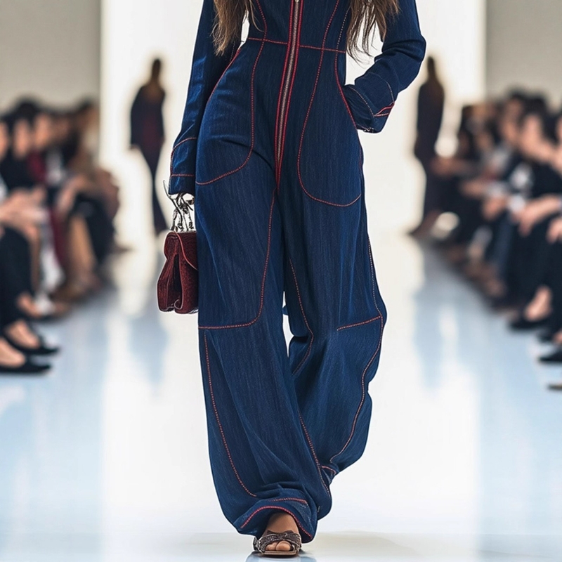 Women Retro Patchwork Elegant  - огляд і ціна Women'S Formal Wear Jumpsuit