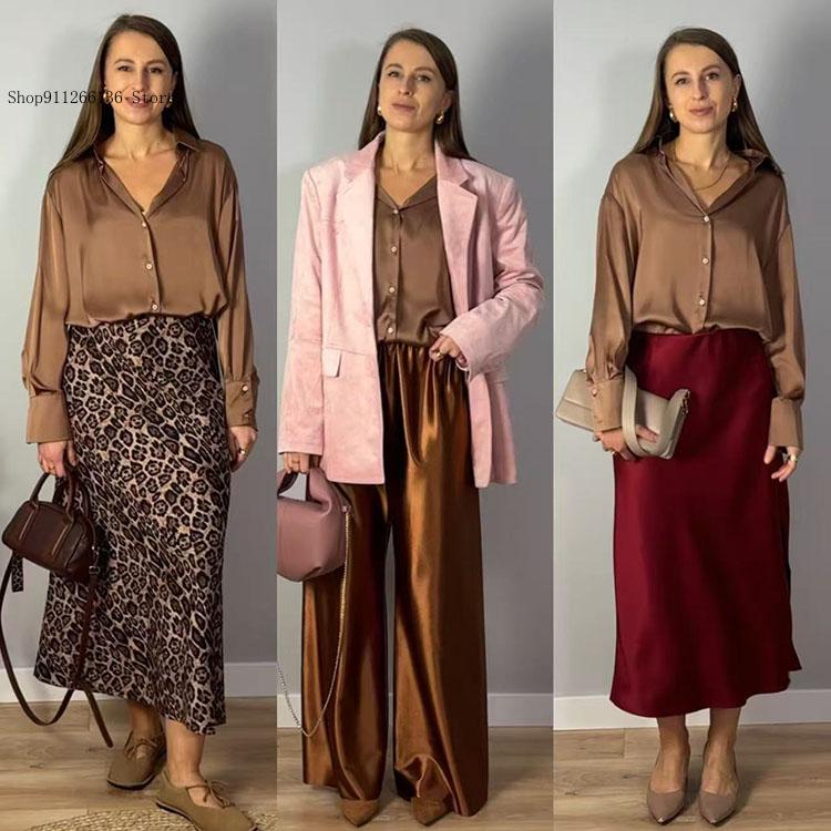 Female Button Silk for Women E - огляд і ціна Women Formal Wear Winter