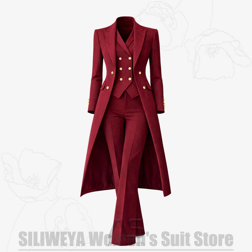 Women's Suit 3 Piece Double Br - огляд і ціна Women Formal Wear For Party