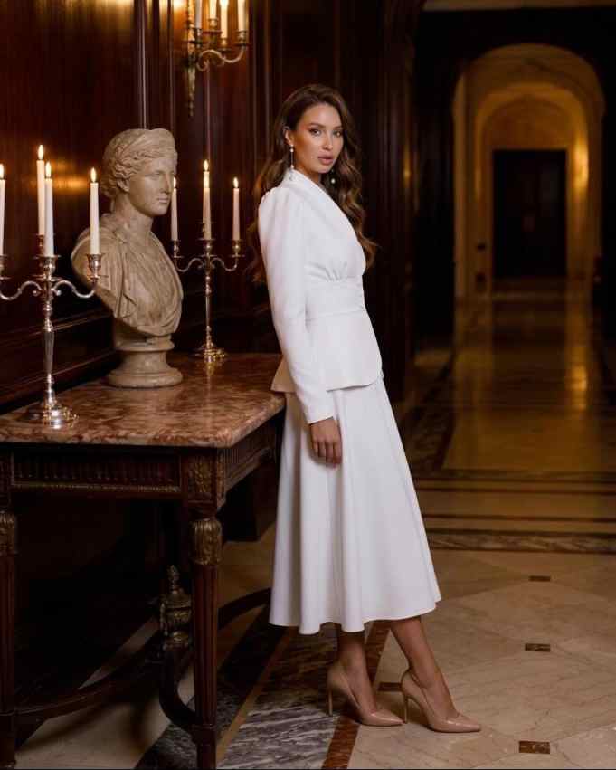 Elegant Two Piece Women Suit S - огляд і ціна Women Formal Wear With Skirt