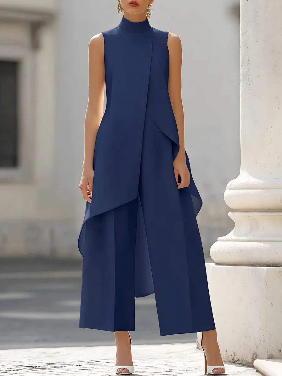 Sleeveless High Neck Asymmetri - огляд і ціна Women'S Formal Wear Jumpsuit