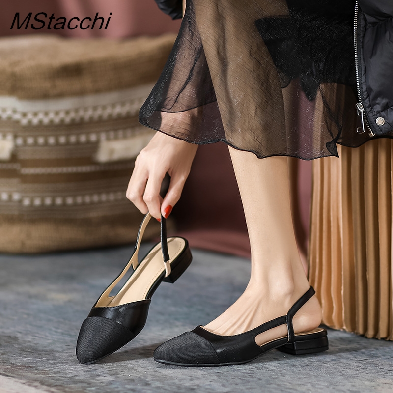 Patchwork Leather Slingbacks W - огляд і ціна Slingback Heel Formal